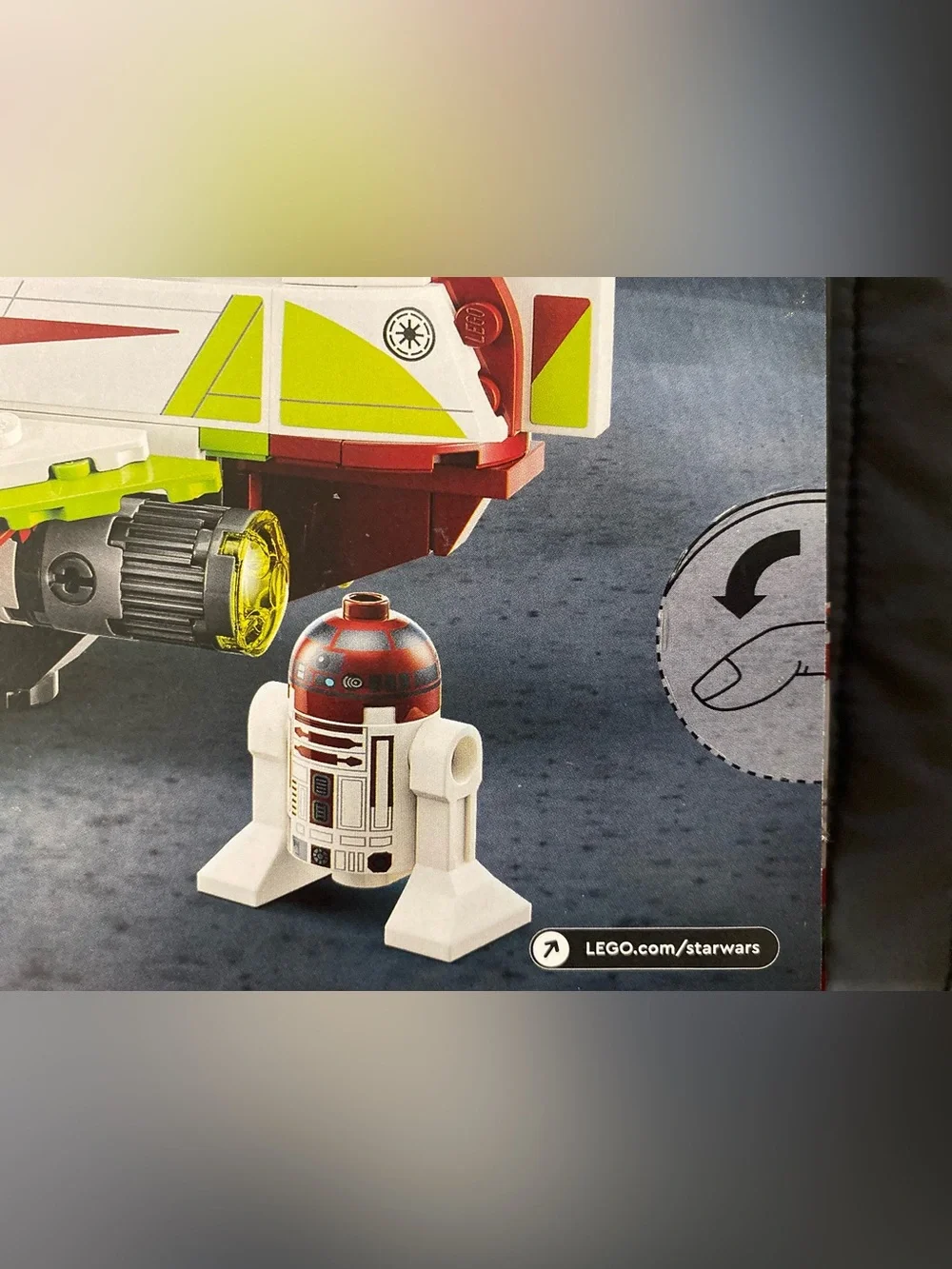 LEGO Star Wars Red, White & Lime Jedi Starfighter